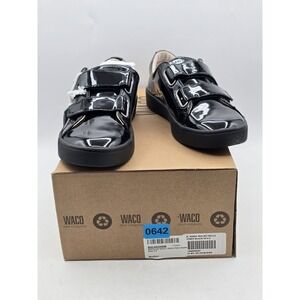 NEW Revitalign Orthotic Black Solid Sneakers Malibu Bella Patent Sz 5.5 B Narrow